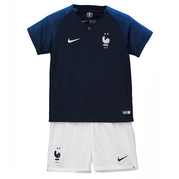 Maillot Football France Domicile Enfant 2018 Noir